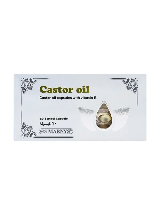 Marnys Castor Oil 60 Capsules - Image 2